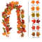 709 Inch Autumn Artificial Maple Leaf Vine Hanging Garland Decoration For Home Garden Halloween Chr 7