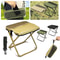 Foldable Backpack Stool Portable Camping Chair Lightweight Outdoor Fishing Travel Seat 1