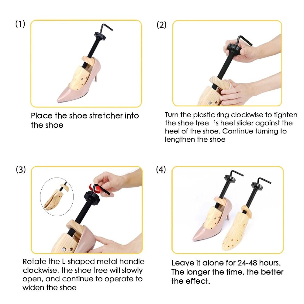 Wooden Shoe Stretcher Adjustable Shoe Trees Expander For Men And Women 4