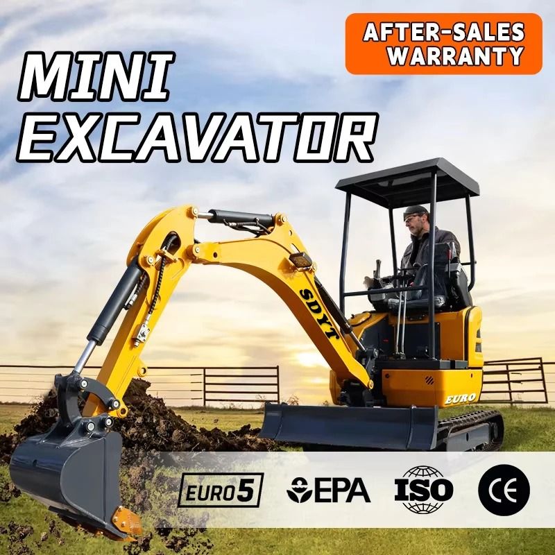 Small Excavator 2 Ton Orchard Digger With EPA Euro 5 Engine 4