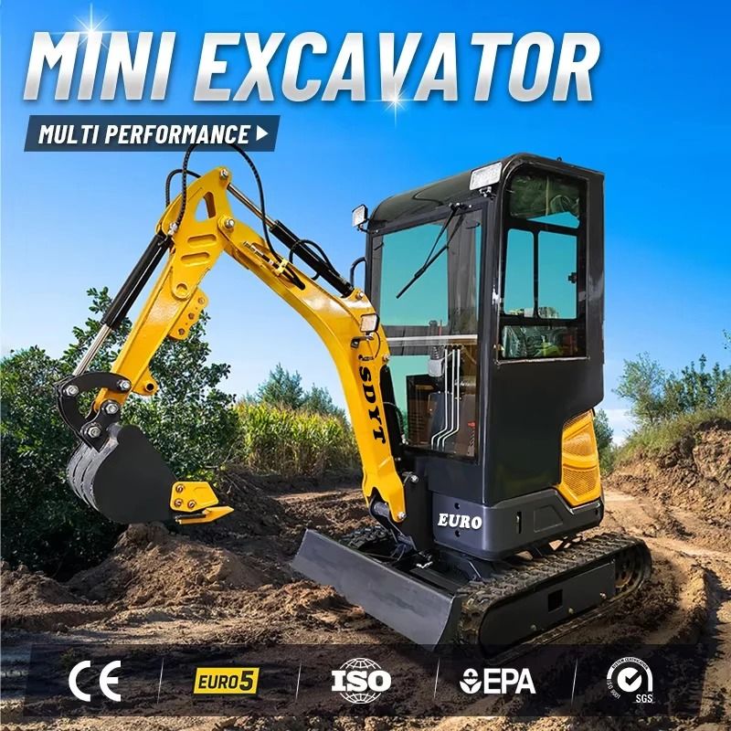 Small Excavator 2 Ton Orchard Digger With EPA Euro 5 Engine 5