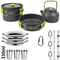Camping Cookware Set Outdoor Cooking Pots Pans Teapot Travel Tableware For 2 To 3 People 18