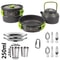 Camping Cookware Set Outdoor Cooking Pots Pans Teapot Travel Tableware For 2 To 3 People 19