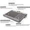 Multi Purpose Laptop Desk With Double Groove Design And Portable Mouse Pad For Sofa Or Bedroom 4