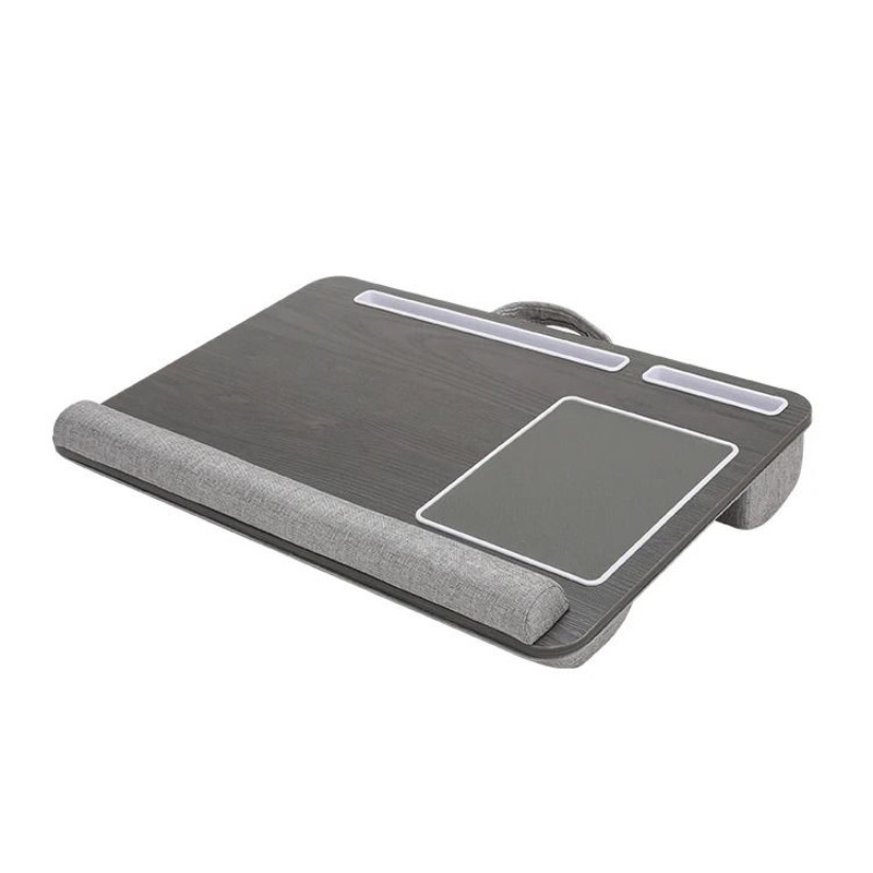 Multi Purpose Laptop Desk With Double Groove Design And Portable Mouse Pad For Sofa Or Bedroom 7