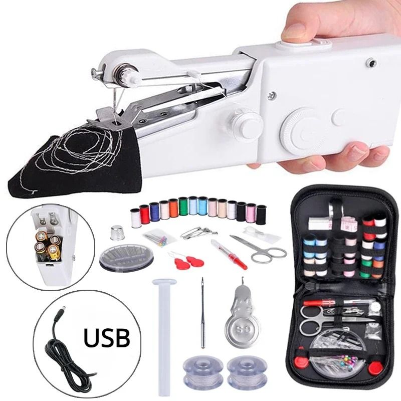Portable Handheld Sewing Machine For Quick Repairs And DIY Crafts 0