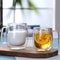 Heat Resistant Double Wall Glass Coffee Mug With Handle 3