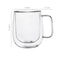 Heat Resistant Double Wall Glass Coffee Mug With Handle 9