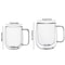 Heat Resistant Double Wall Glass Coffee Mug With Handle 6