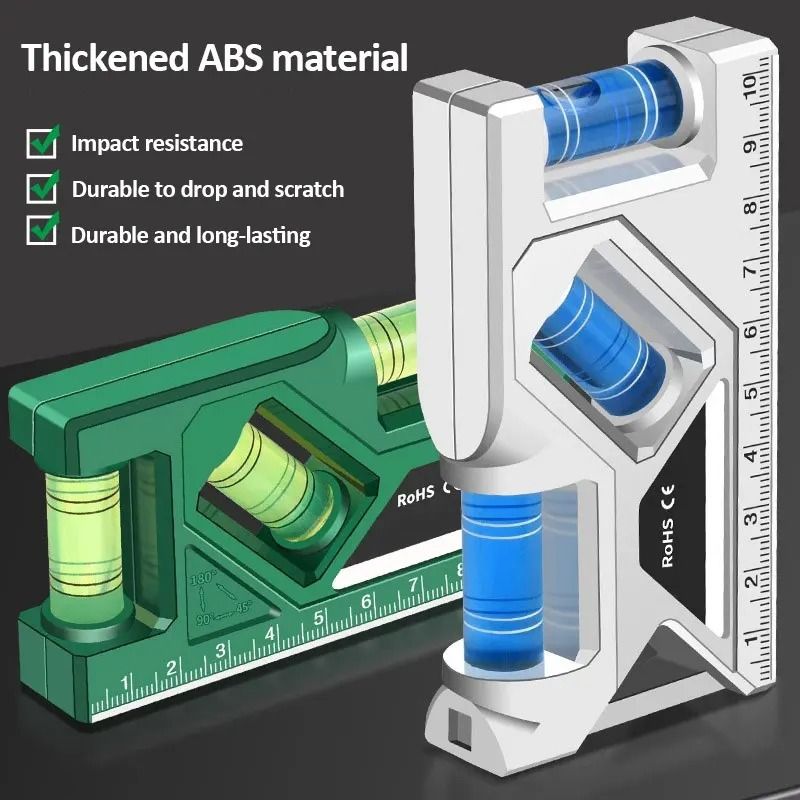 Mini Magnetic Level Gauge With Ruler And Protractor 2