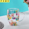 Festive Clear Glass Mug With Handle 0