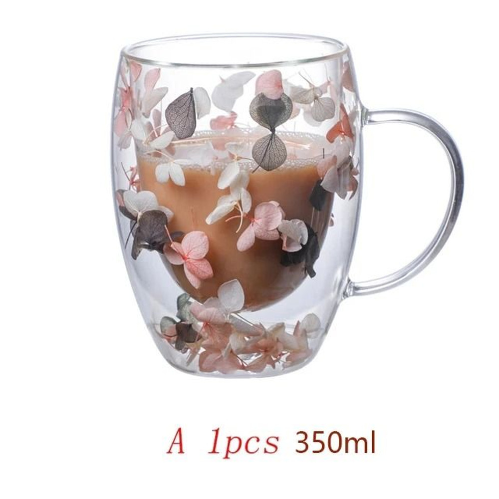 Festive Clear Glass Mug With Handle 7