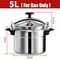 Professional Aluminum Pressure Cooker ExplosionProof Design 3L 5L 7L 7