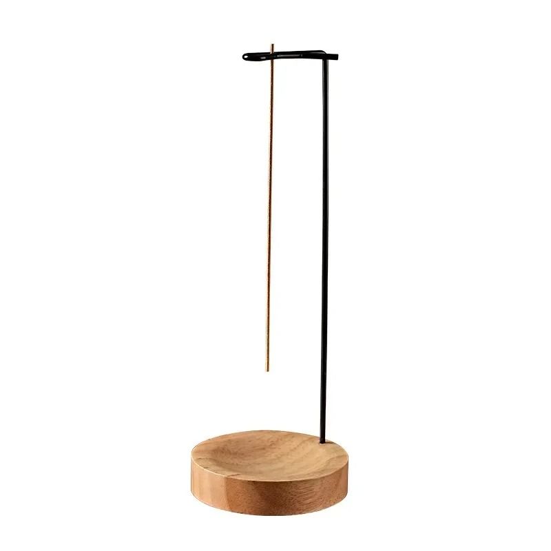 Wooden Incense Burner Upside Down Stick Holder With Tray For Home And Yoga 6