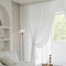White Tulle Chiffon Curtains Luxury Thick Yarn Window Drapes For Bedroom And Living Room 3