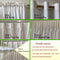 White Tulle Chiffon Curtains Luxury Thick Yarn Window Drapes For Bedroom And Living Room 6