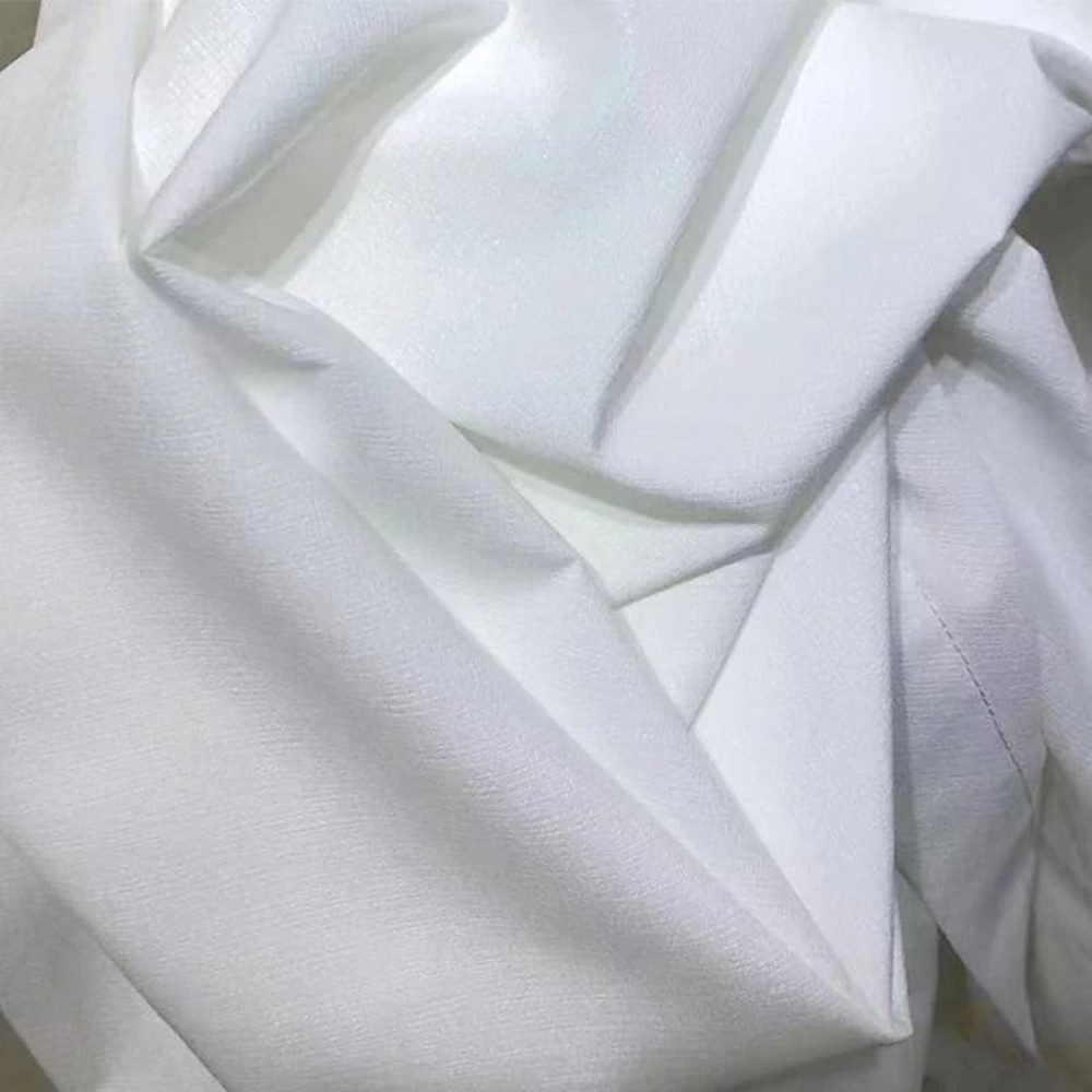 White Tulle Chiffon Curtains Luxury Thick Yarn Window Drapes For Bedroom And Living Room 7