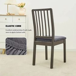 jacquard waterproof chair slipcover for dining and office chairs