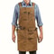 Cotton Canvas Waterproof Apron For Kitchen Cooking Gardening And Shop Use 0