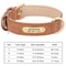 Personalized Dog Collar Custom Engraved PU Leather With Nameplate ID Tag 13
