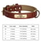 Personalized Dog Collar Custom Engraved PU Leather With Nameplate ID Tag 8