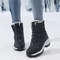 Women Winter Platform Snow Boots Waterproof Fur Lined Ankle Boots 1