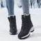 Women Winter Platform Snow Boots Waterproof Fur Lined Ankle Boots 1