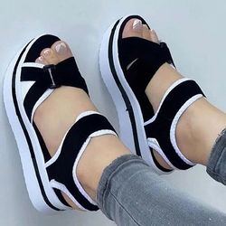 women summer wedge sandals outdoor beach walking shoes