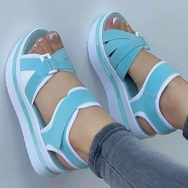 Women Summer Wedge Sandals Outdoor Beach Walking Shoes 9