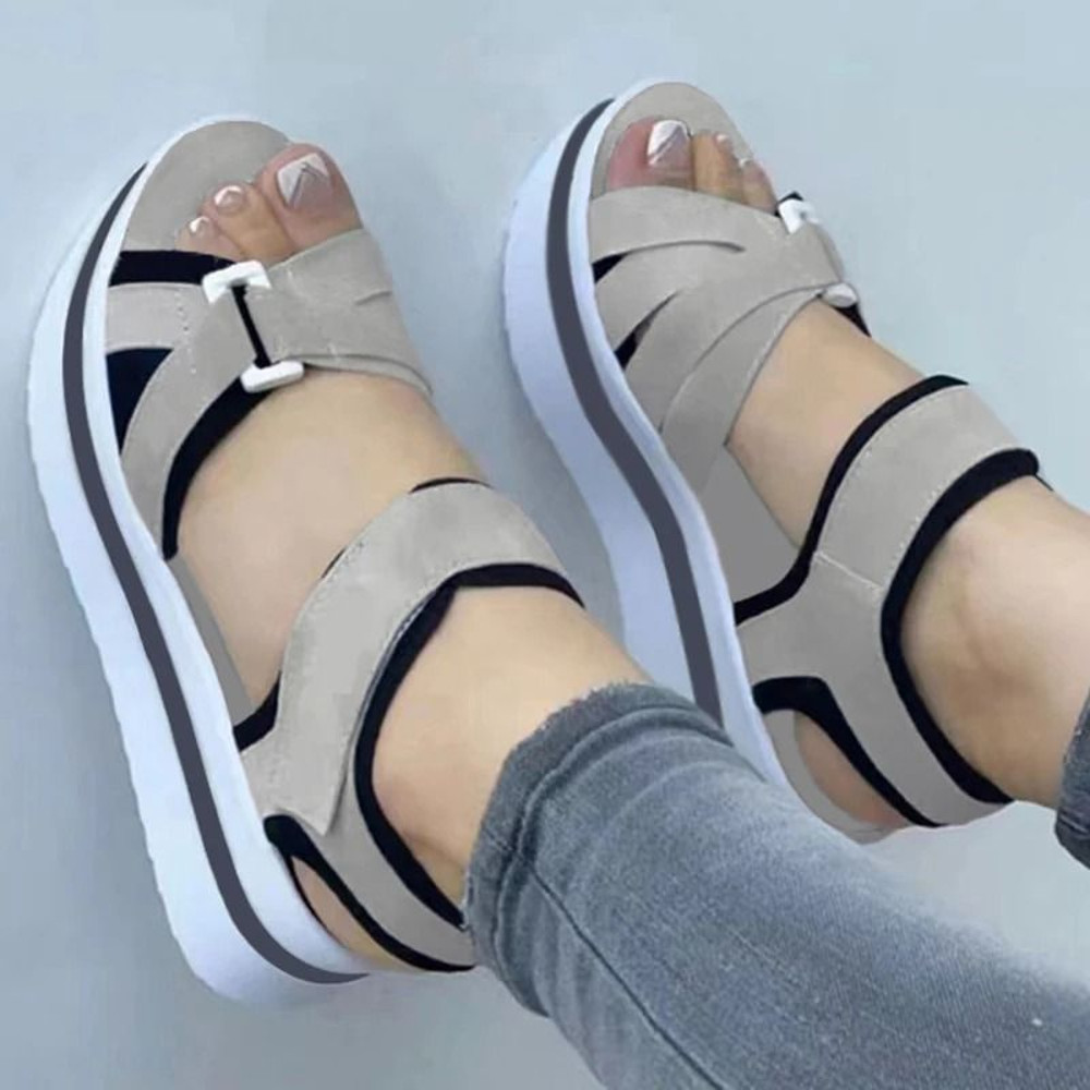 Women Summer Wedge Sandals Outdoor Beach Walking Shoes 6