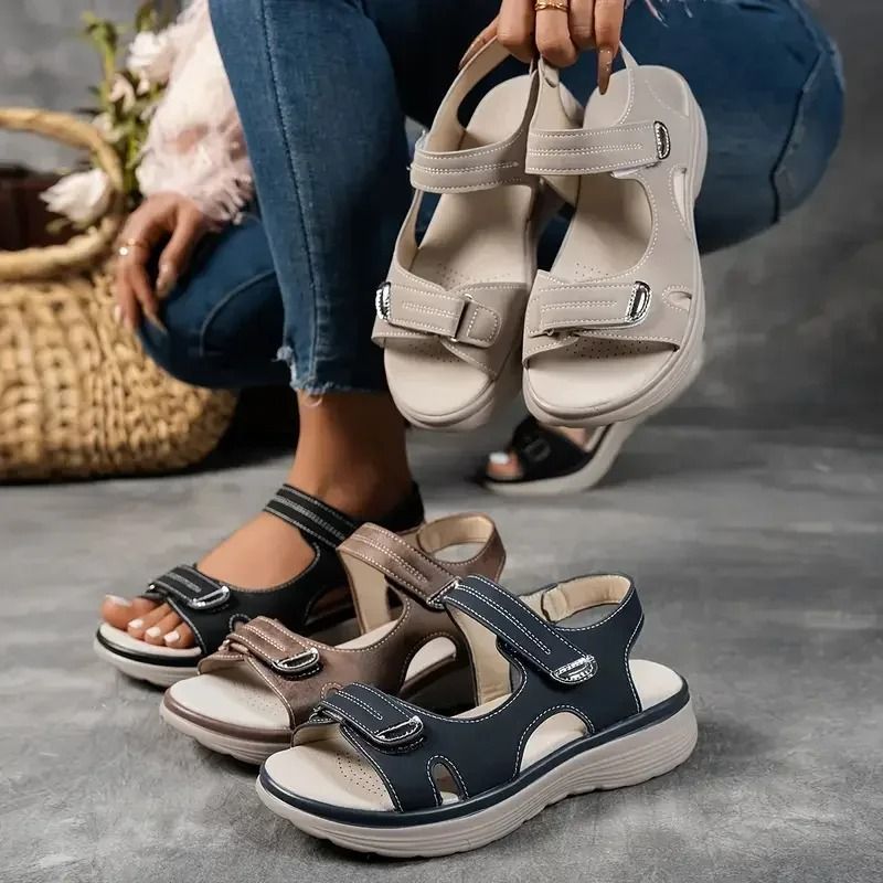 Womens Summer Platform Sandals Comfortable Thick Sole Outdoor NonSlip Beach Shoes 1