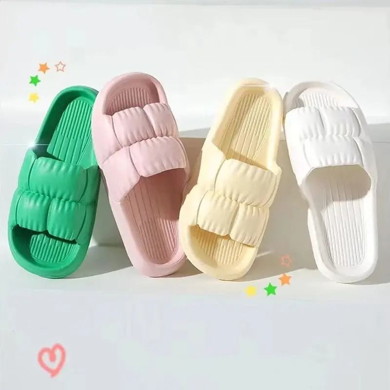Soft Bottom NonSlip Slippers For Men And Women Summer Indoor And Bathroom Sandals 0