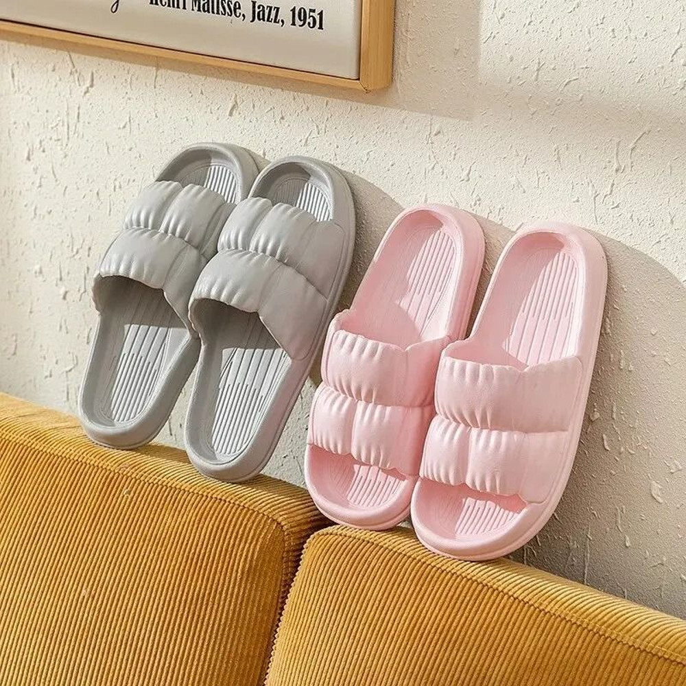 Soft Bottom NonSlip Slippers For Men And Women Summer Indoor And Bathroom Sandals 4