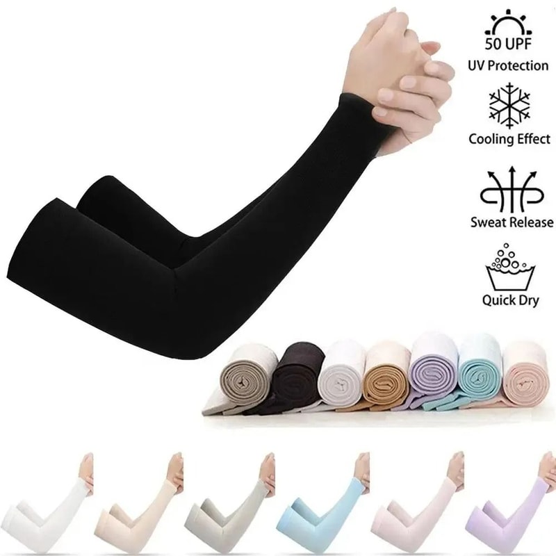 Unisex UV Protection Arm Sleeves Cooling Sports Sleeve Warmers For Outdoor Activities 0