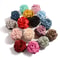 Cotton Rose Flower Hair Claw Clip 16 Colors Medium Size Shark Clamp For Women 1