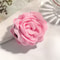 Cotton Rose Flower Hair Claw Clip 16 Colors Medium Size Shark Clamp For Women 9