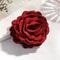 Cotton Rose Flower Hair Claw Clip 16 Colors Medium Size Shark Clamp For Women 16