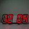 3D LED Digital Alarm Clock With Date And Temperature Display 16