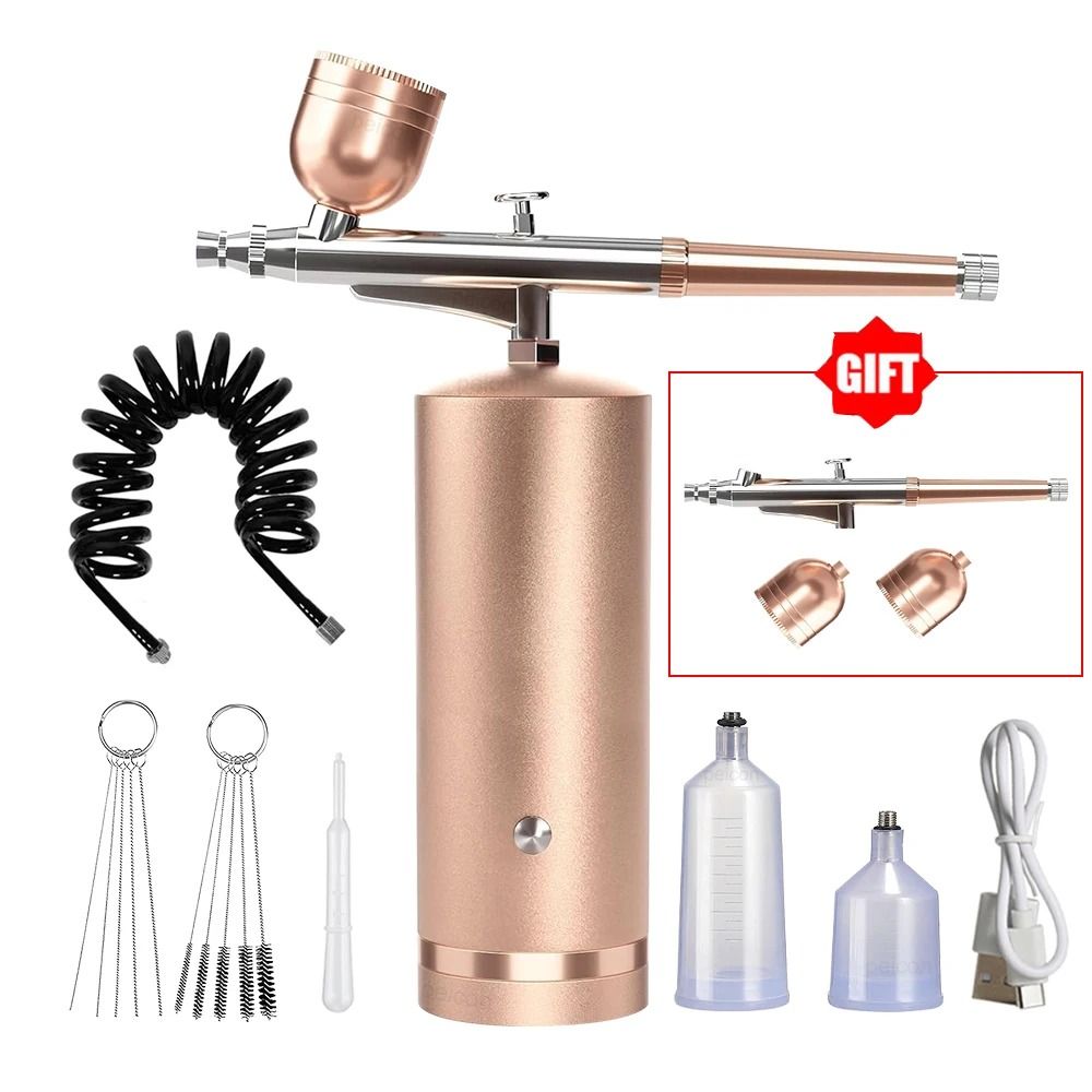 Portable Airbrush Kit With Compressor And Spray Gun For Painting And Crafts 10