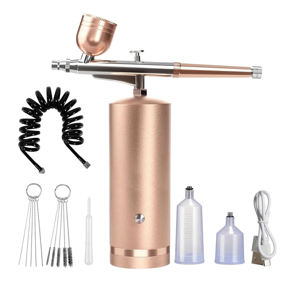 Portable Airbrush Kit With Compressor And Spray Gun For Painting And Crafts 8