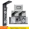 LED Rainfall Shower Panel With Digital Display And Massage Jets 13