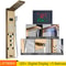LED Rainfall Shower Panel With Digital Display And Massage Jets 5