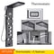 LED Rainfall Shower Panel With Digital Display And Massage Jets 25