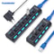 USB Hub Expander With Multiple Ports And Power Switch For PC Accessories 0
