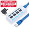 USB Hub Expander With Multiple Ports And Power Switch For PC Accessories 13