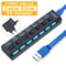 USB Hub Expander With Multiple Ports And Power Switch For PC Accessories 15