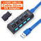 USB Hub Expander With Multiple Ports And Power Switch For PC Accessories 16
