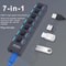USB Hub Expander With Multiple Ports And Power Switch For PC Accessories 4