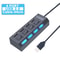 USB Hub Expander With Multiple Ports And Power Switch For PC Accessories 6