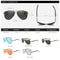 Mens Polarized Aviation Sunglasses Driving HD Pilot Sun Glasses 4